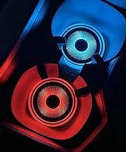 2PCS Rechargeable Led Light Car Cup Holder Insert Coaster Mat Pad Decal with LDR and Accelerometer 2.7" Universal for All Vehicles Bursts of Light