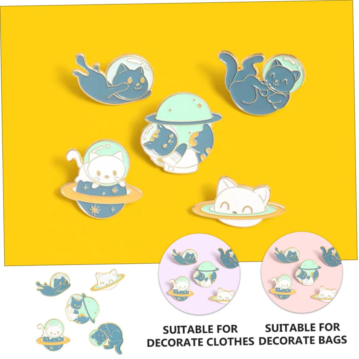 Animal Pin Set 5 PCs Dekorative Staschpins Mode Frauen Brosche Leicht und bequem