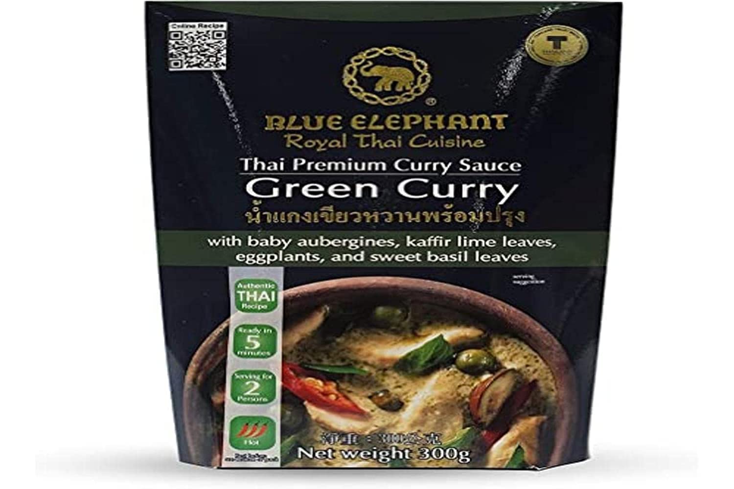 BLUE ELEPHANT Thai Curry Sauce Green Curry 300G
