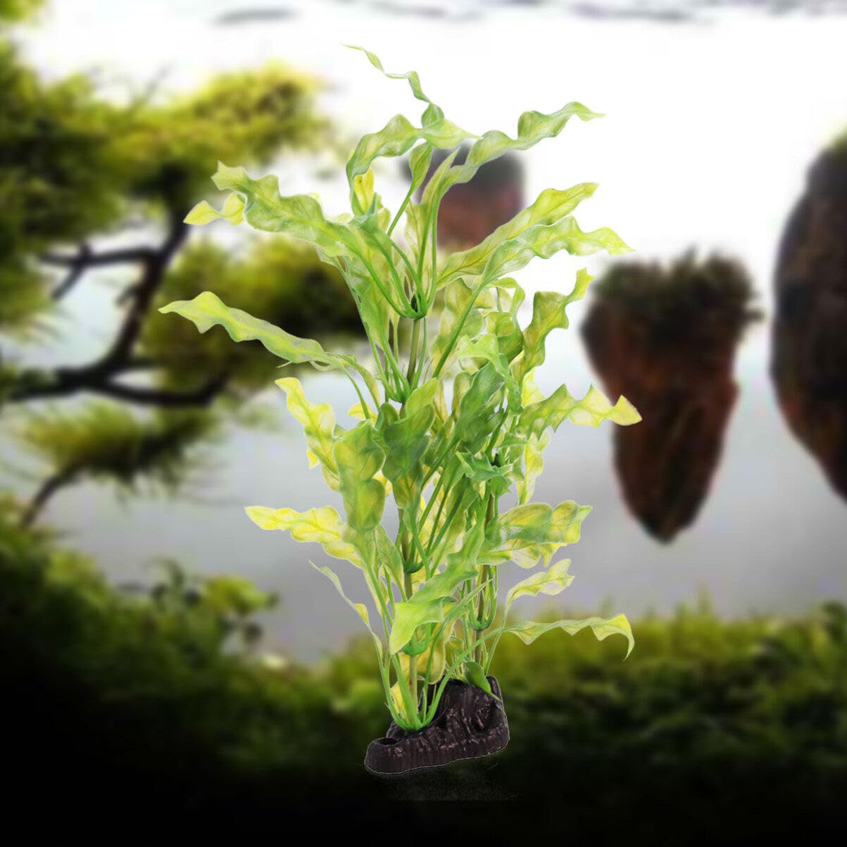POPETPOP Aquariumpflanzen – Aquarium-Pflanze, Aquarium-Dekoration, künstliche Kelp, Wasserpflanzen, Kunststoffpflanzen für Aquarium-Dekorationen