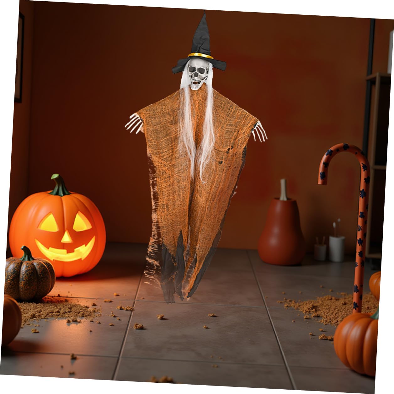 UKCOCO 2pezzi Decorazioni Appese per Halloween Design Realistico Ambientazione Casa Spettrale per Esterno Interno 135