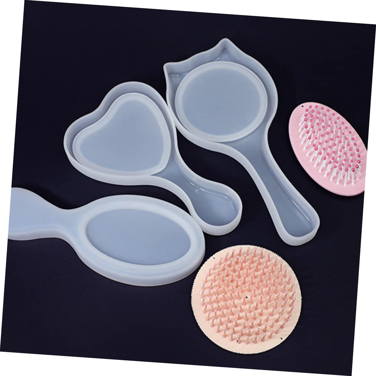 ABOOFAN 5sätze Katzenohren Kamm Silikonform Handwerk Kammform Für Epoxidharz Flexible Und Leicht Zu Entformende Silikonmould Für Kreative Bastelprojekte