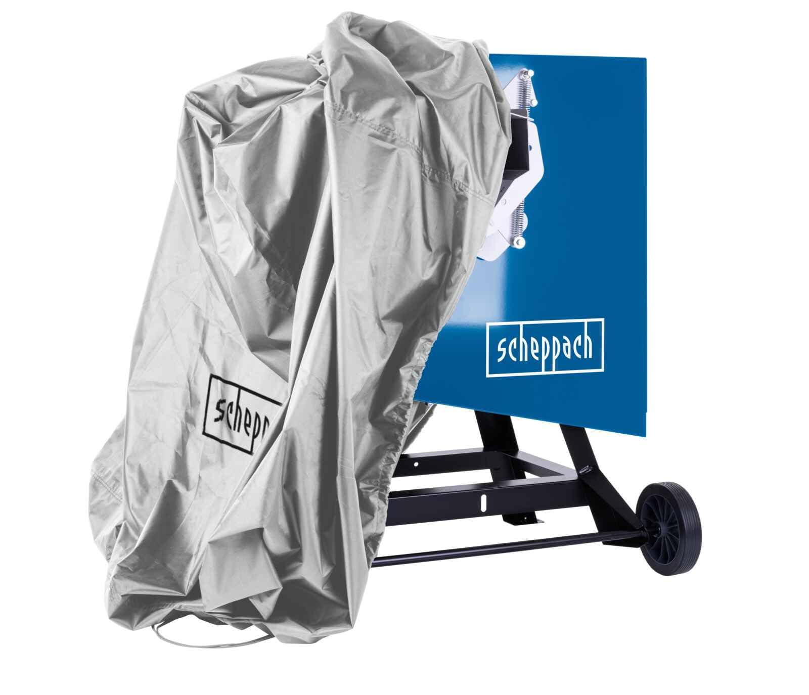 Scheppach Cubierta gris | 1050 x 1200 x 1100 mm | Lona impermeable y resistente a los rayos UV30 | Funda protectora para sierras circulares basculantes, cortadores de madera, barbacoas y herramientas