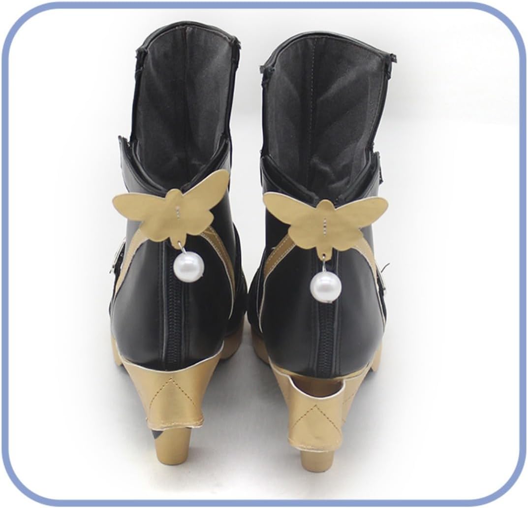 New Evelyn Chevalier Cosplay Shoes for Anime Zenless Zone Zero - Handmade Custom Cos High heel Boots for Roleplay & Conventions Woman Man Halloween