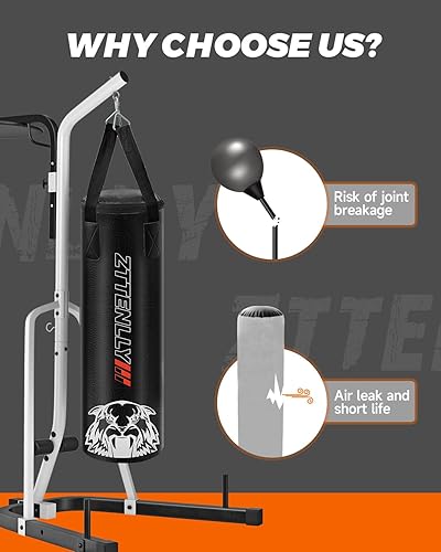 Miniatura 6 de Saco de boxeo para niños con guantes, piel sintética y correa de altura ajustable, juego de bolsas de boxeo para niños de 3 a 8 a 14 años, ideal