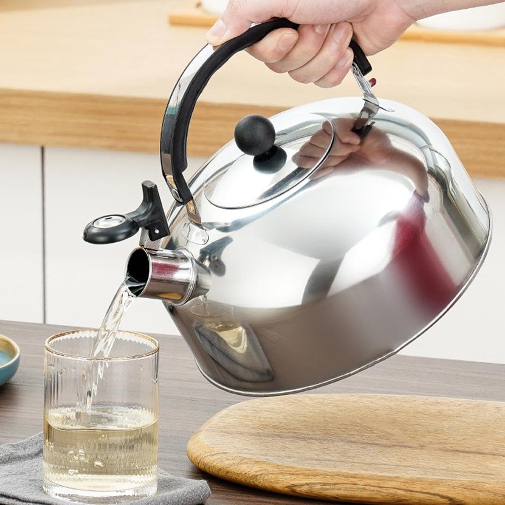 Bollitore Fischietto 3L Acciaio Inox - Per Induzione E Tutti I Piani - Foto 4