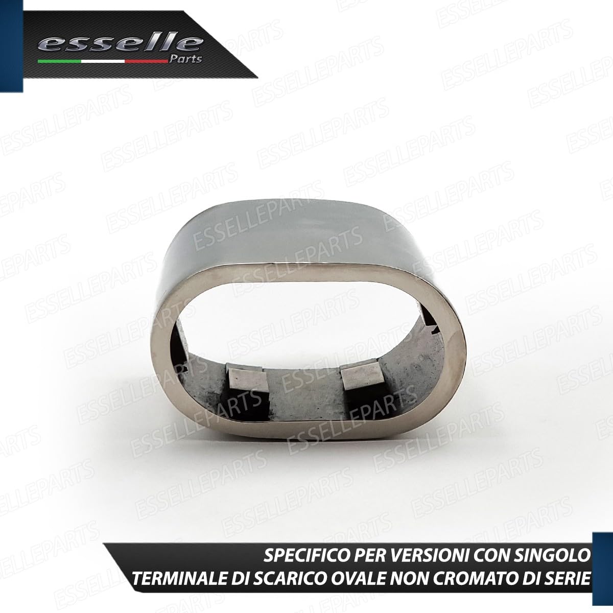 Terminale Scarico Cromato Inox Ovale per Bmw X4 F26 Plug&Play