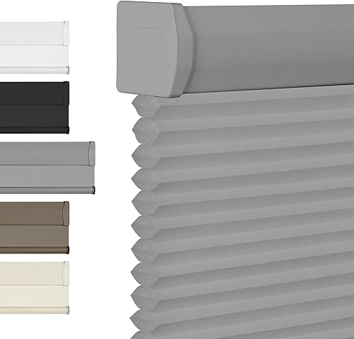 BERISSA Persianas celulares de filtrado de luz, persianas inalámbricas personalizadas, persianas de panal para ventanas, persianas celulares para