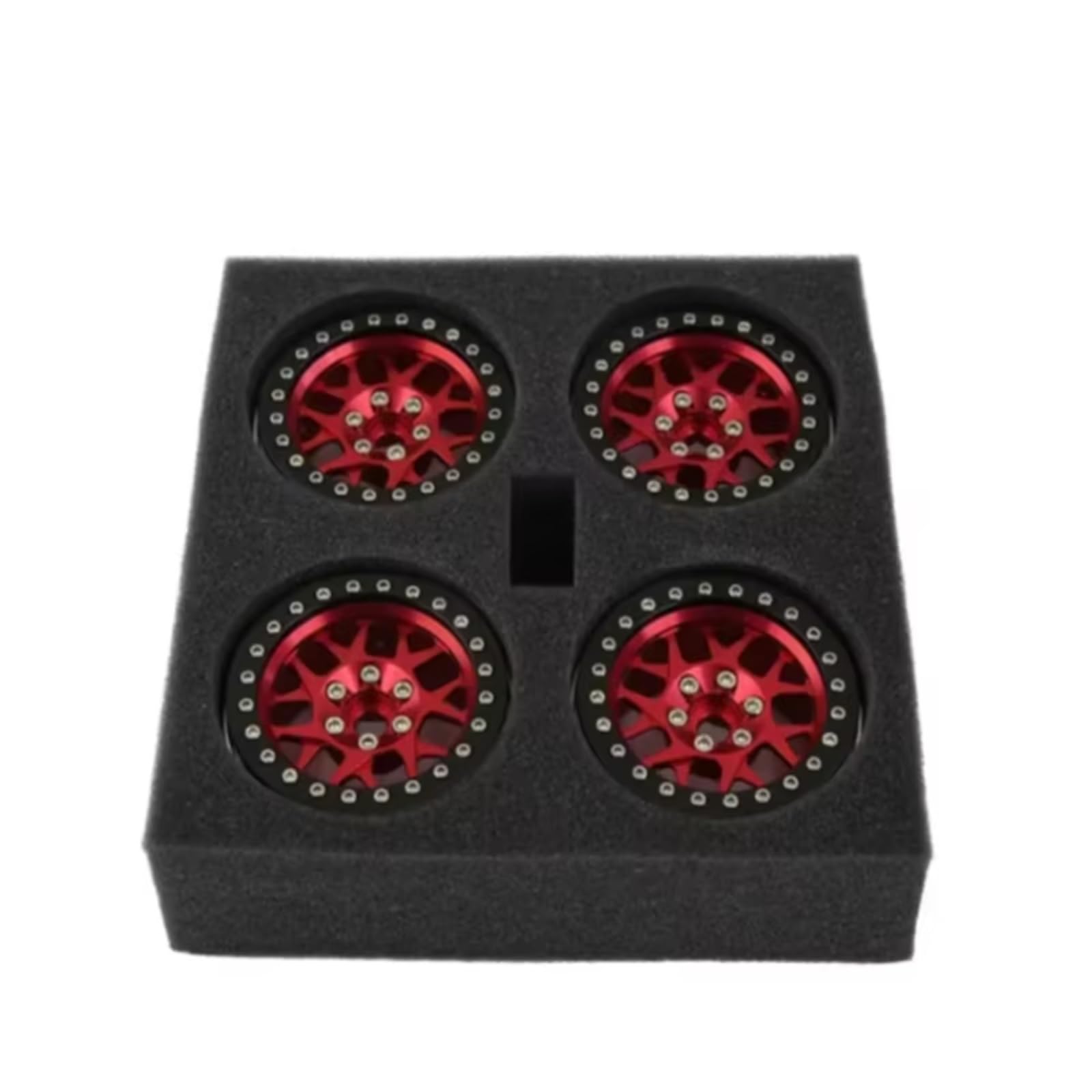 Per Axial Per SCX10 RR10 Per Wraith Per TRX4 Per TRX-6 1/10 4 Pezzi Cerchioni Beadlock In Alluminio CNC 2. Per Auto RC Crawler Accessori Giocattoli Rc