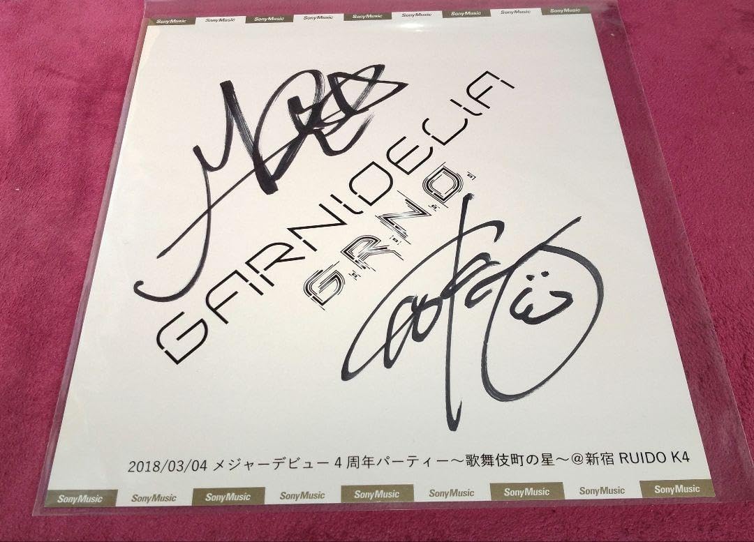 GARNiDELiA サイン ガルニデリア ガルニデ メイリア サイン色紙 RXNE