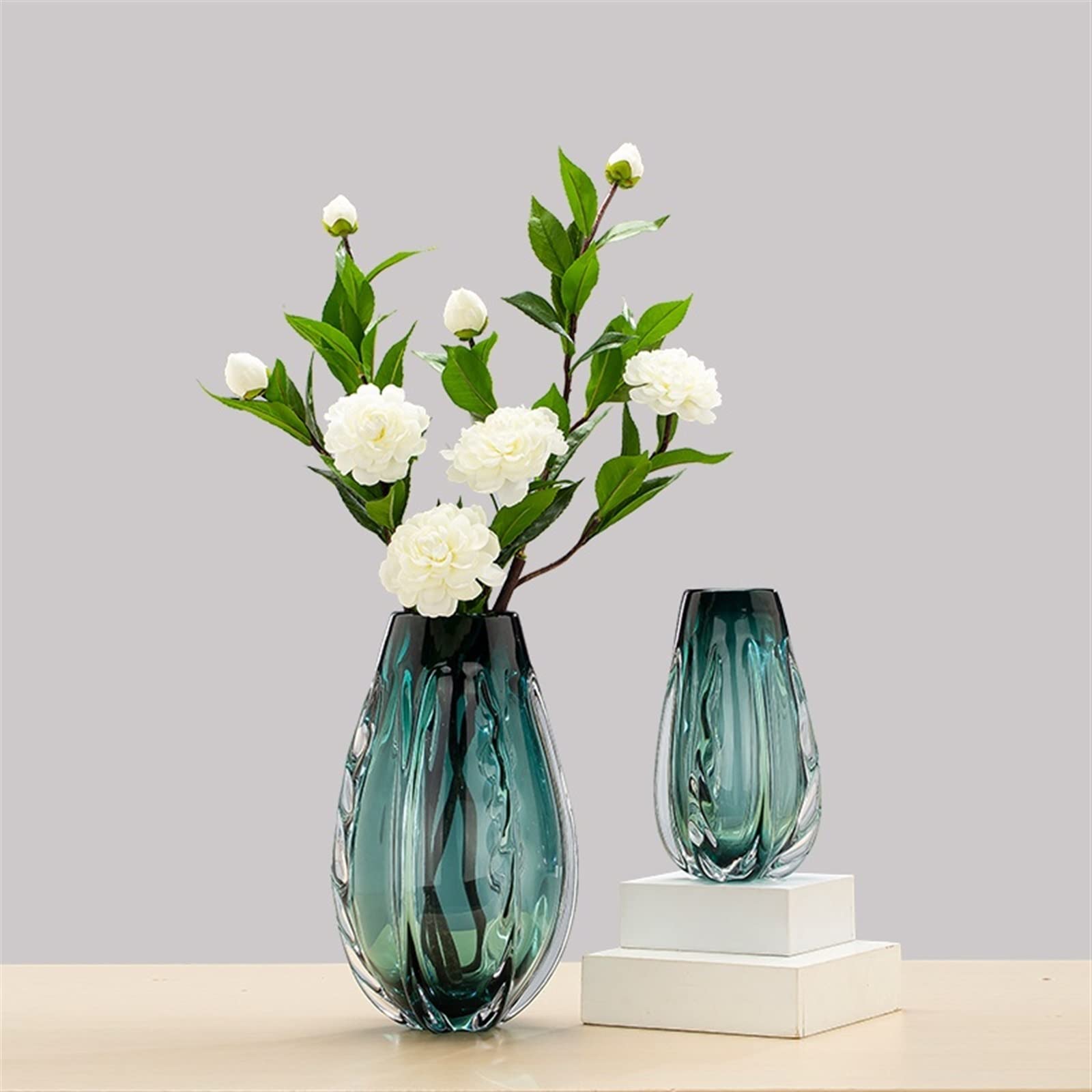 Jarrón Nórdico Sencillo Y Creativo De Lujo Ligero, Jarrón De Cristal para Decoración De Mesa De Salón, Jarrón Decorativo