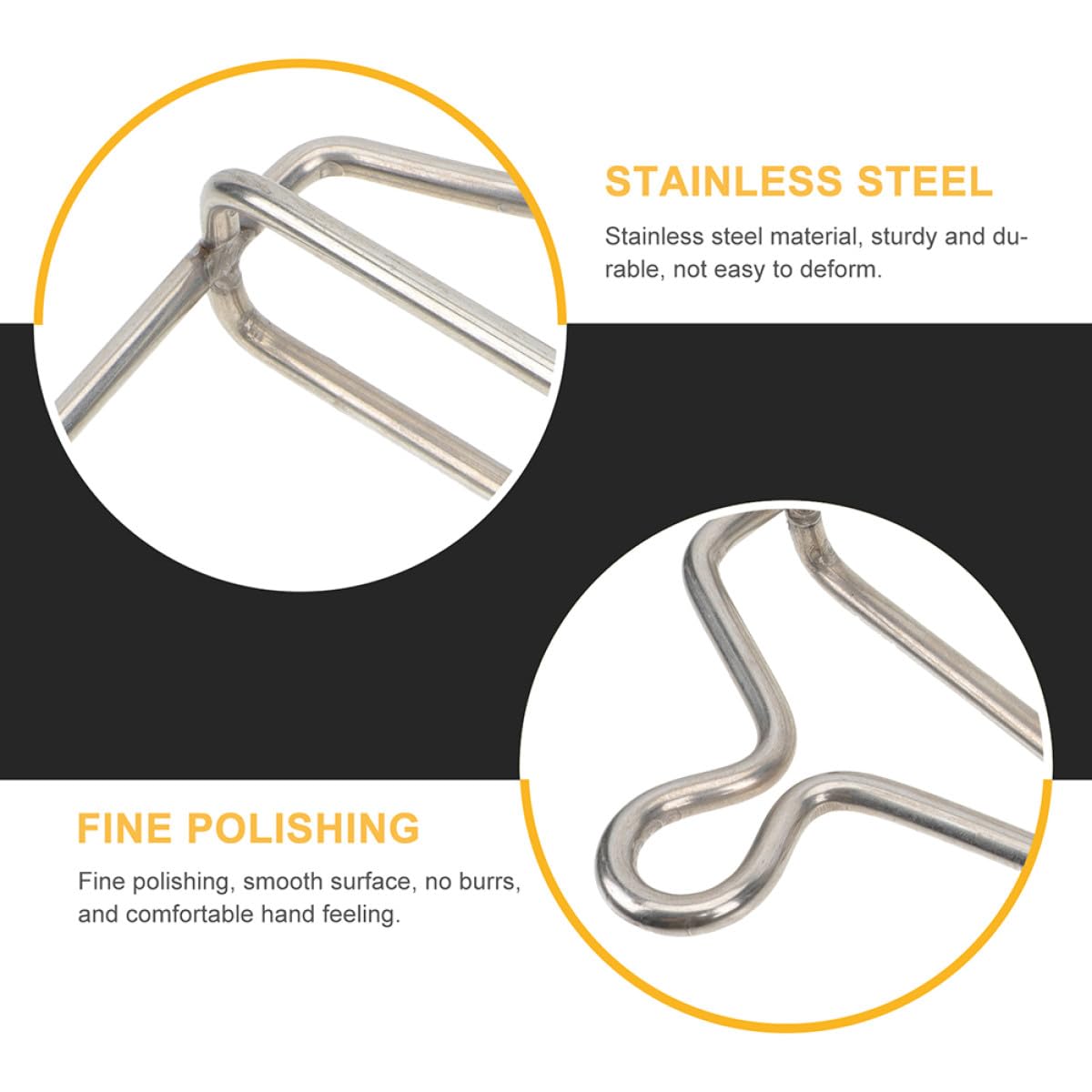 Edelstahl Fleischerhaken Hühneraufhänger Brathähnchen Haken Einschneidiger Fleischaufhänger für Geflügel Schlachtung und Trocknung