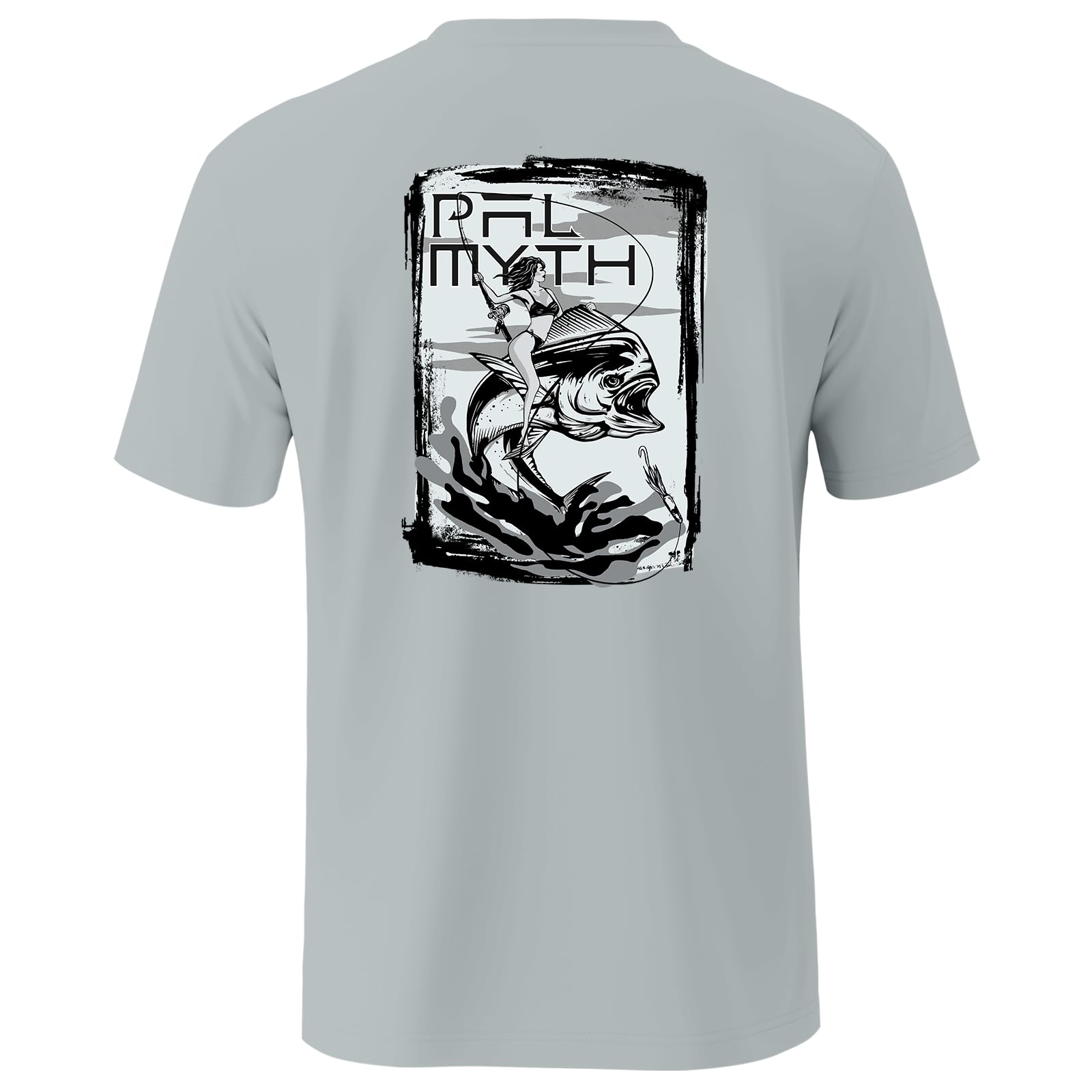 Palmyth Men's Fishing UPF 50+ Sun Protection Short Sleeve T-Shirt