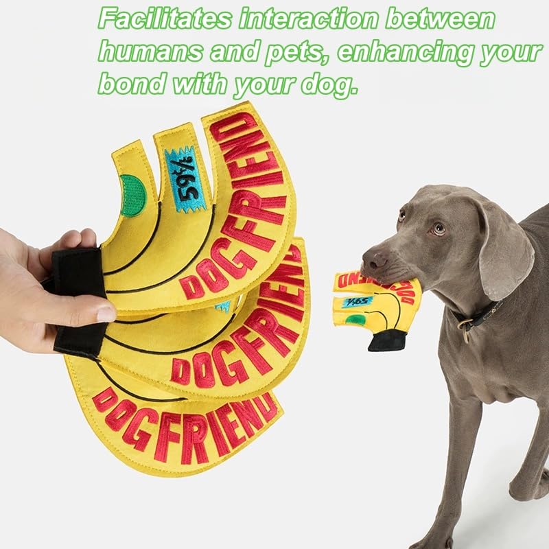 Juguete Squeaky Banana Flying Disc para Perros Medianos y Grandes miniatura 4