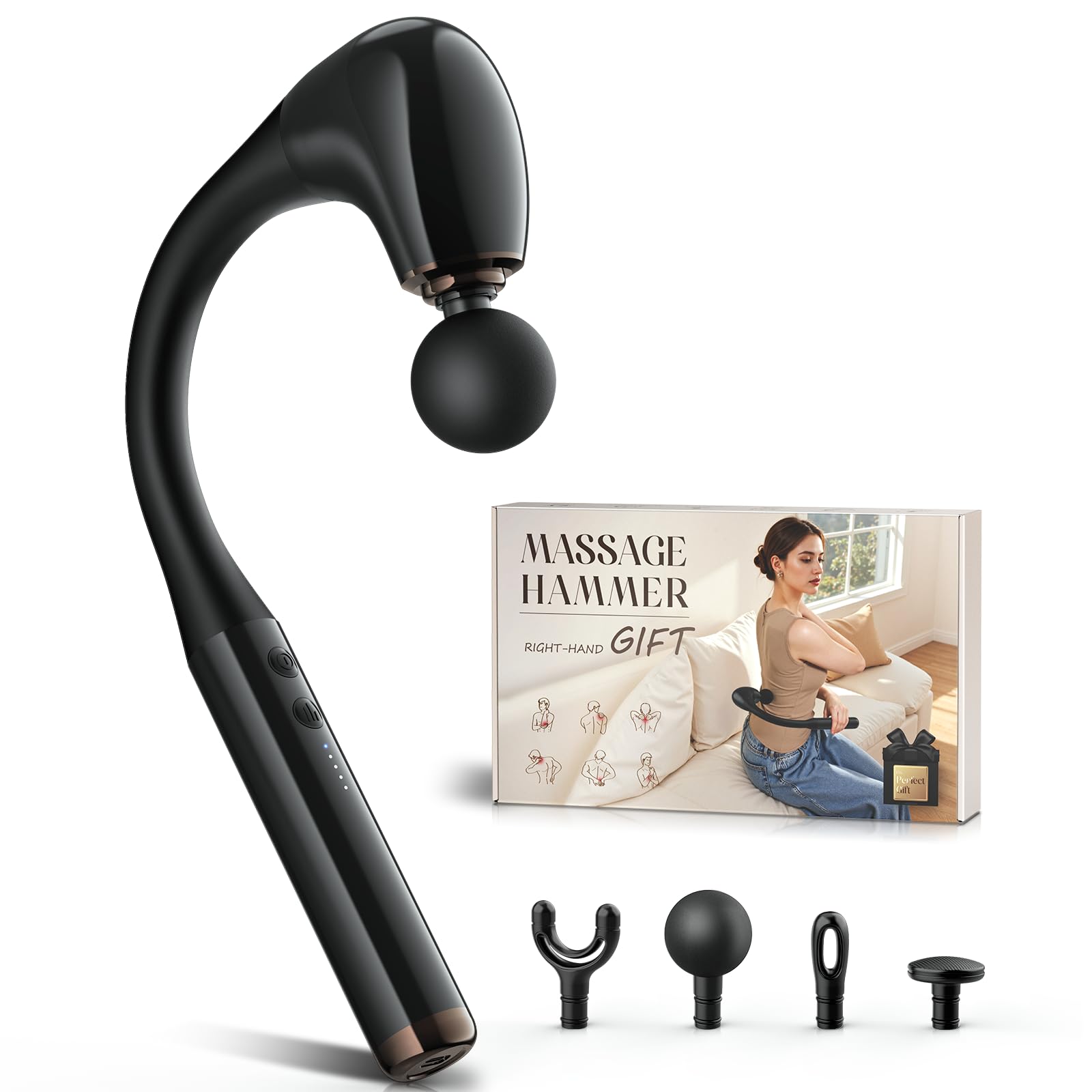 Amazon.com: FVZ Massage Gun with Upgraded Extension Handle, 10MM