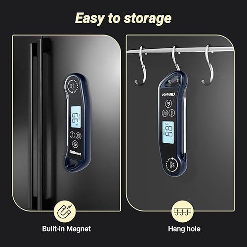 Miniatura 5 de Termómetro digital de lectura instantánea para carne, termómetro de lectura instantánea de 0.5S para cocinar, parrilla, aceite, alimentos, carne,