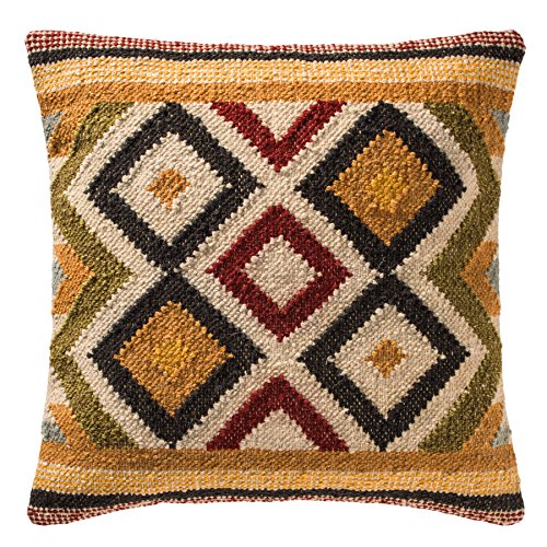 Indian Arts CC89 Bukhara Kilim - Funda de Cojín, Marrón, 45 x 45cm