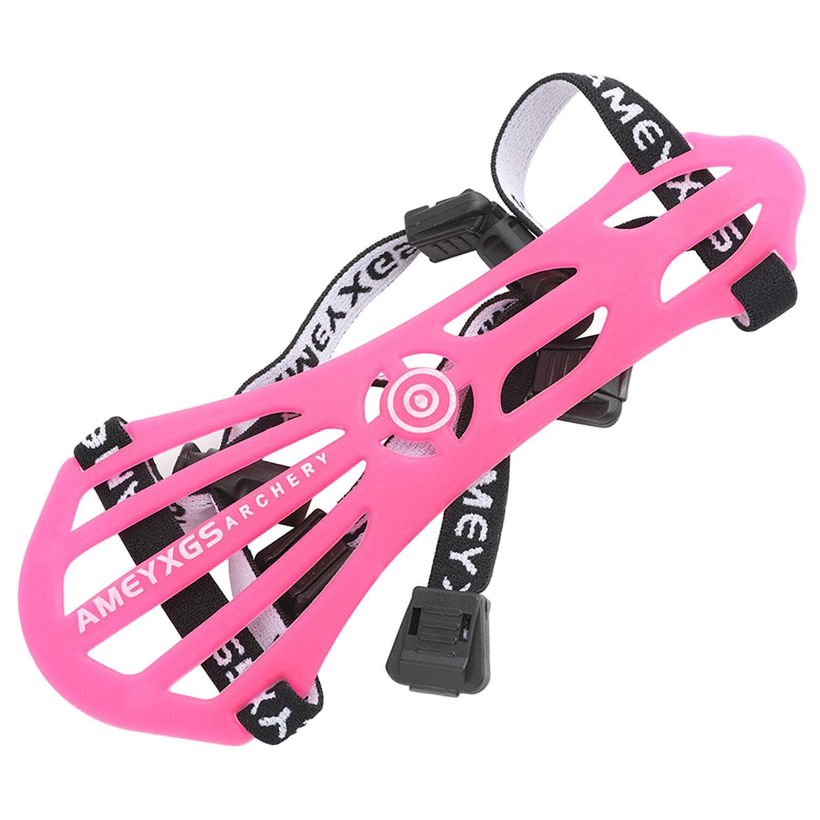 lmoikesz Ergonomic Archery Arm Guard Protective Gear Adjustable Forearm Protector Ensuring Comfortable Fit On Arm And Easy Carrying, Pink, 16x6.5x0.9CM