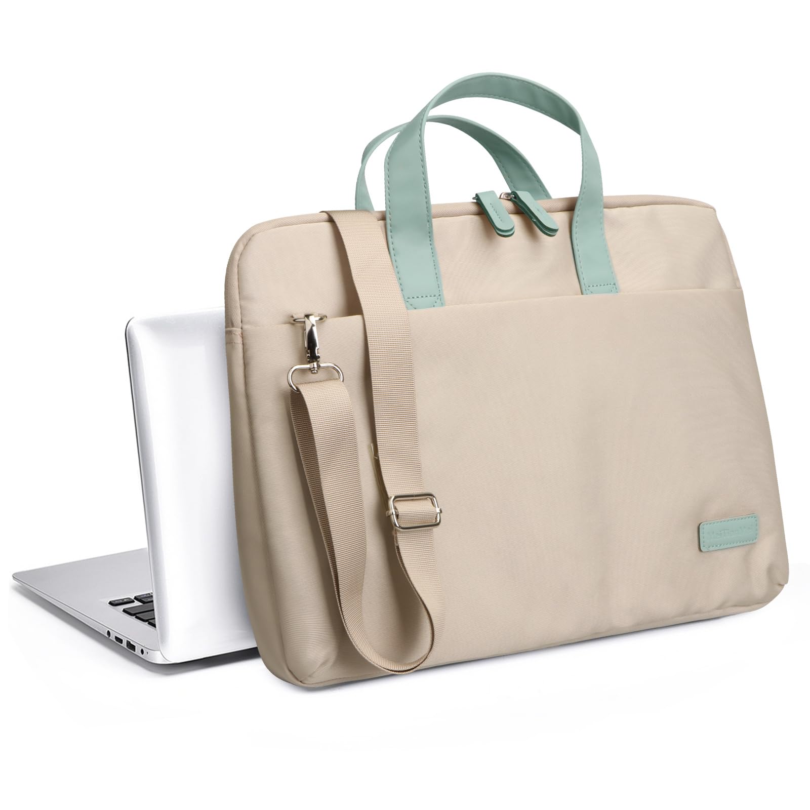 URbazaar Laptop Bag 15.6 Inch for Women Men Shoulder Bag with Cable Organize Bag Waterproof Laptop Sleeve Case Business Briefcase College 14-15.6 Inch Laptop Carrier