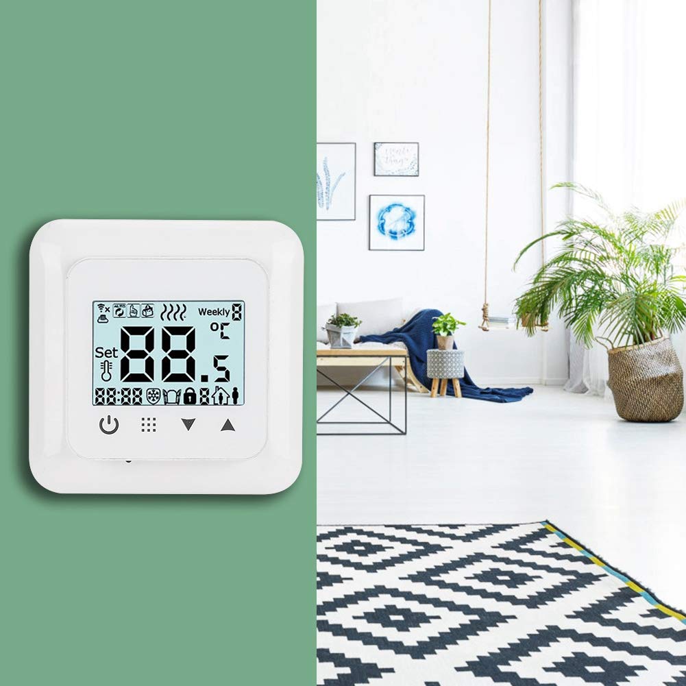 Thermostat de Chauffage Intelligent à écran Tactile, régulateur de température, système de Chauffage au Sol, 90-240V (Standard Type)