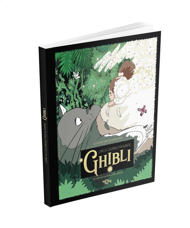 Coloriages par numéro - Ghibli      Paperback – June 12, 2025