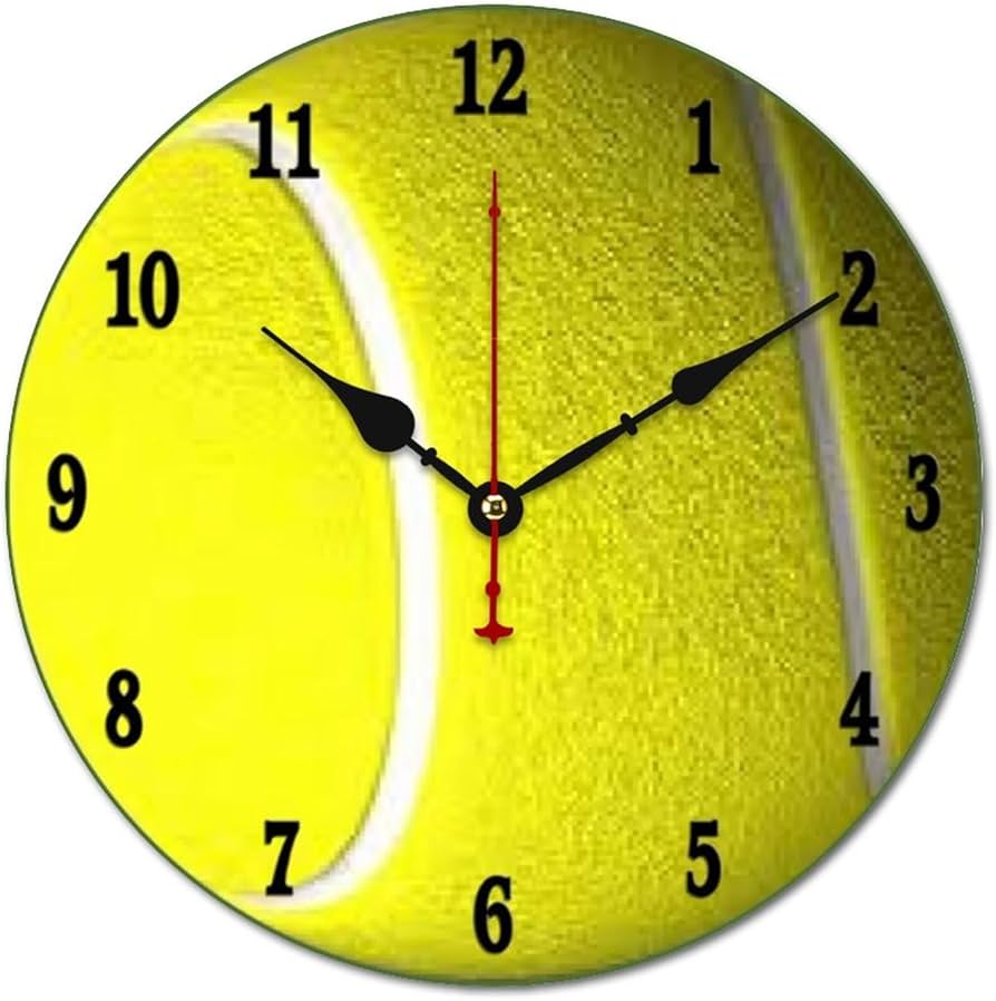 Amazon.co.jp: 黒い数スポーツ が付いているテニス?ボール【時計 Amazon.co.jp: 黒い数スポーツ が付いているテニス?ボール【時計