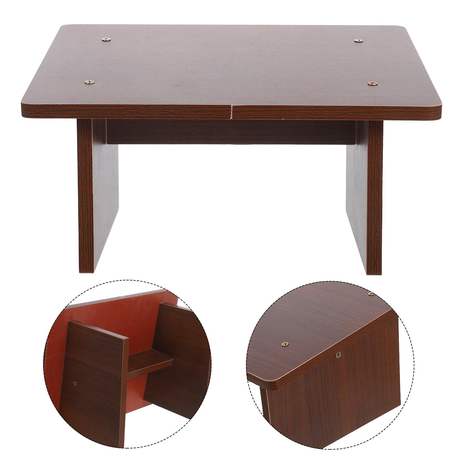 PLAFOPE Reposapiés Moderno de Madera Inclinado Escritorio Taburete