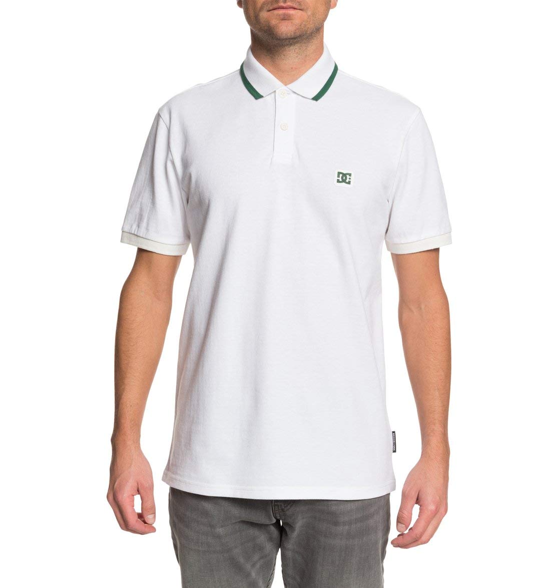 DC Shoes Stoneybrook - Short Sleeve Polo Shirt - Short Sleeve Polo Shirt - Men White