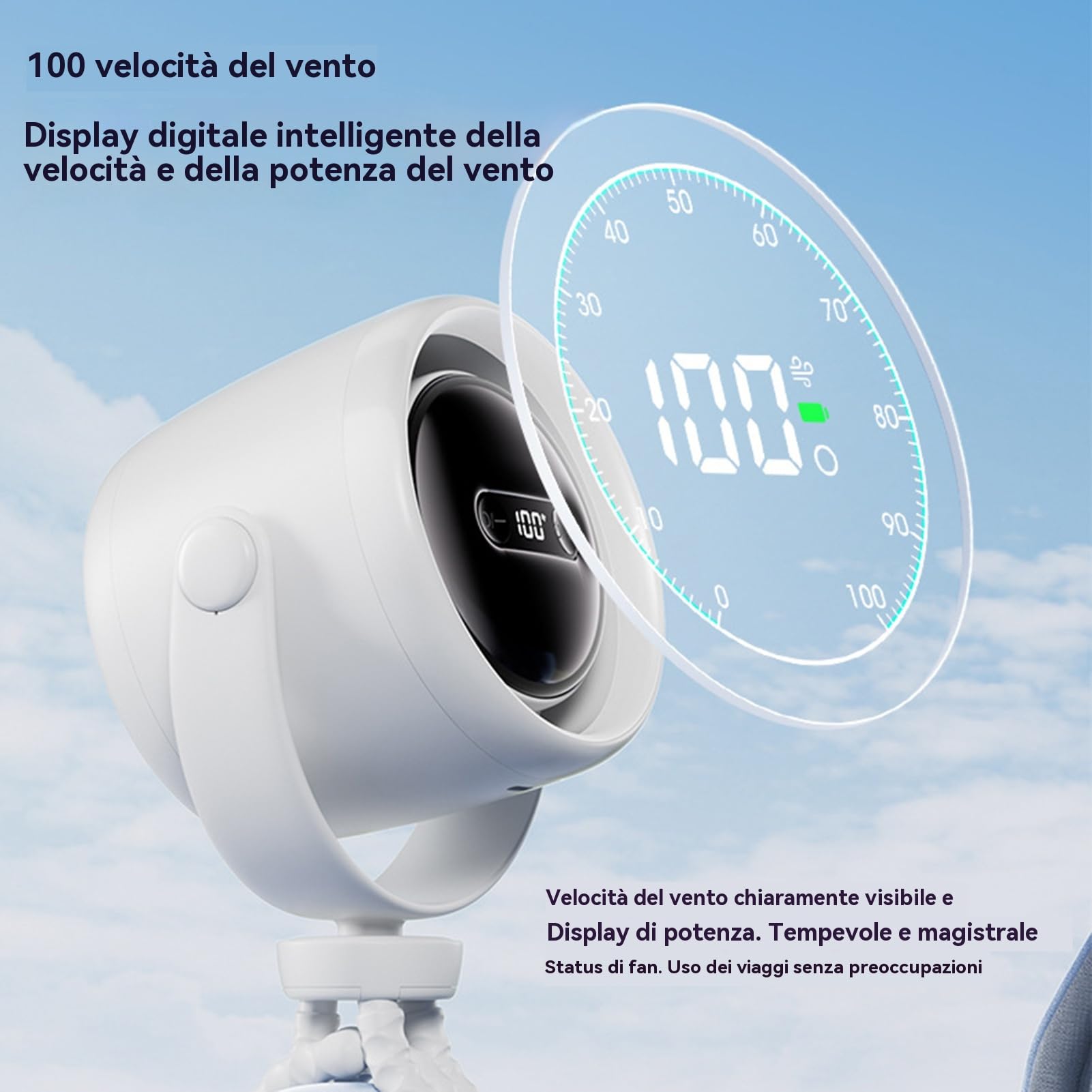 Ventola Trasportabile per Passeggino Ventilatore Portatile a Clip con | Ventilatore Per Passeggino Neonato Portatile Per Viaggio Scrivania Spiaggia Sedile Posteriore Macchina