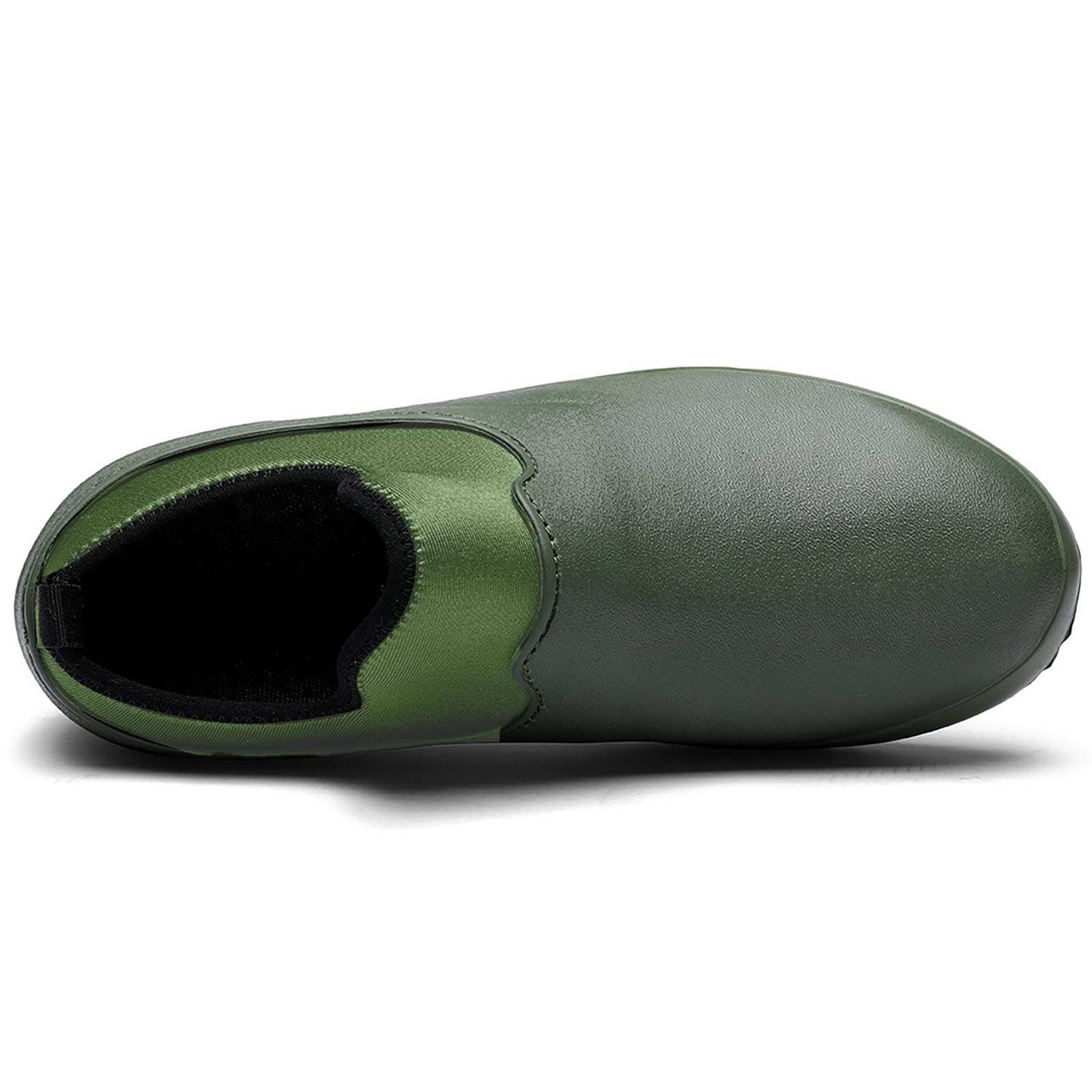 EVA Water Shoes Men's Non Slip Kitchen Work Shoes Low Top Comfortable Garden Rain Shoes for Daily Wear (Green, 7)