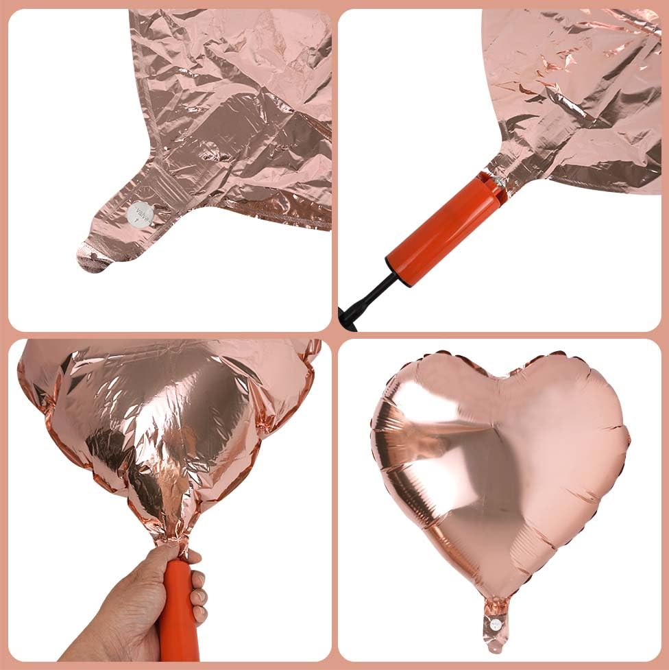 Image of Ecolley Birthday Party Decorations, Happy Birthday Banner, Rose Gold Fringe Curtain, Heart Star Foil Confetti Balloons, Sash Crown for Women Girls Birthdays Princess Party