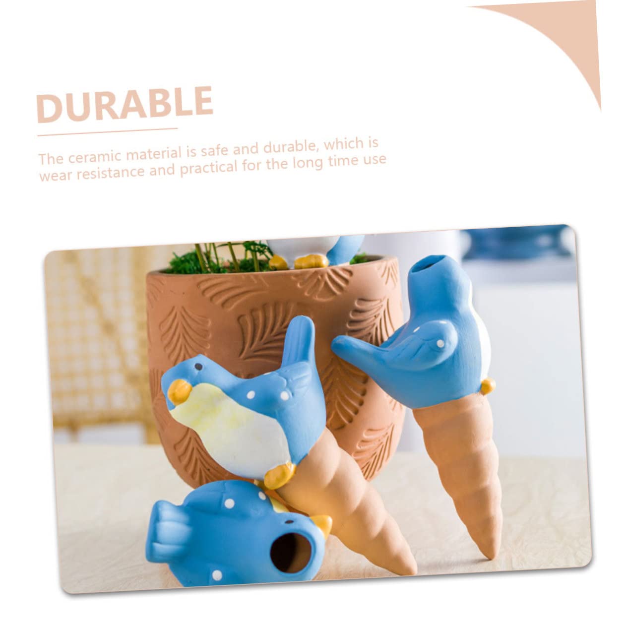 Gatuida Sfere di Irrigazione Automatica in Ceramica per Piante 4Pezzi, Globi d'Acqua per Giardino e Terrazza
