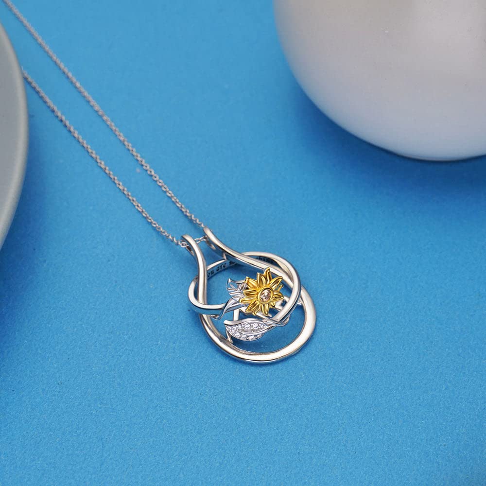 Collier porte-bague de montagne pour mariage et fiançailles, cadeau pour femme, mère, fille, Argent sterling