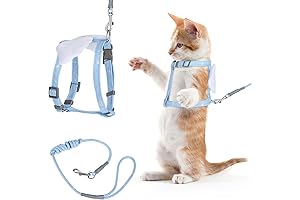 TIESOME Cat Harness and Leash for Adventurous Cats, 15 lbs and Over