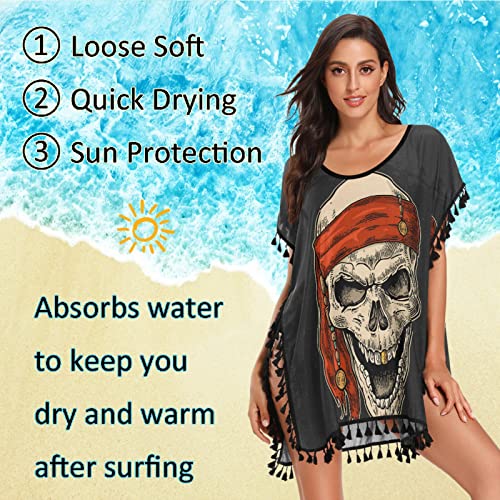 Naanle Women's Swimsuit Cover Up Chiffon Tassel Bikini Beach Cover Ups for Swimwear Womens4