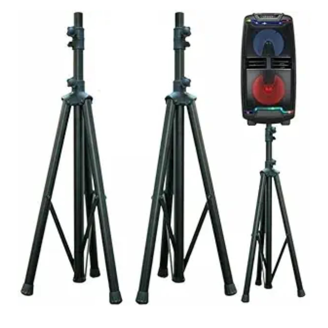 MR DJ SS300B One Pair Heavy Duty Pro Adjustable Height Tripod DJ PA Speaker Stands