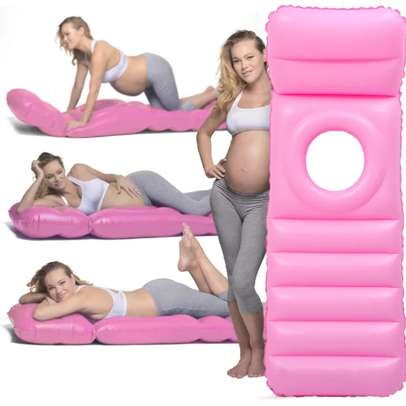 Tapis De Yoga Grossesse Gonflable - Matelas Confortable Avec Trou
