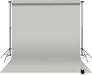Denny Mfg - Seamless Paper Backdrop for Photoshoot with Free Gaffer Tape – Light Grey Photography Paper Roll Background with Matte Finish for Studio, Video & Content Creation – (53 in x 36 ft)