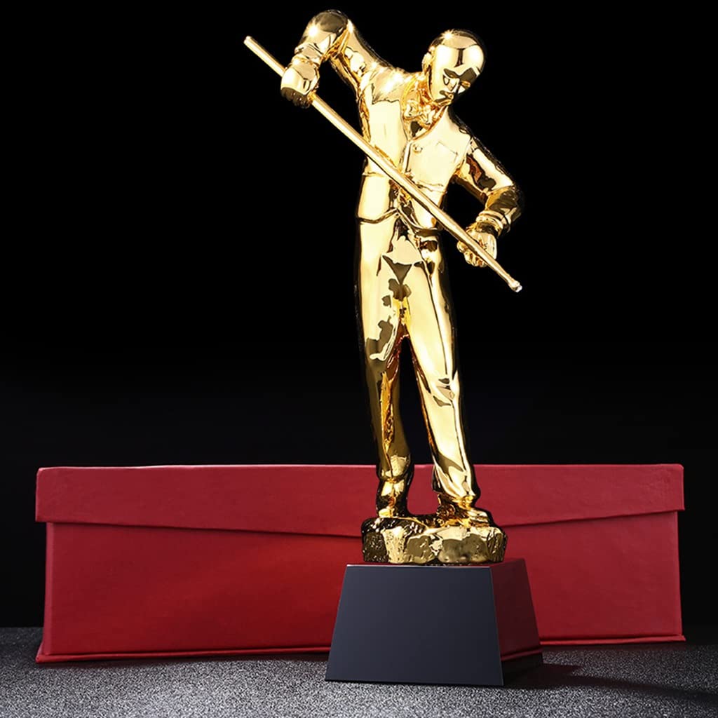 Medaillen, Trophäen, Auszeichnungen, Billard-Turnier-Trophäe, Goldene Meisterschafts-Trophäe, Sport-Wettbewerbs-Auszeichnungen, Trophäen-Auszeichnungsbasis, kann graviert Werden Trophäen
