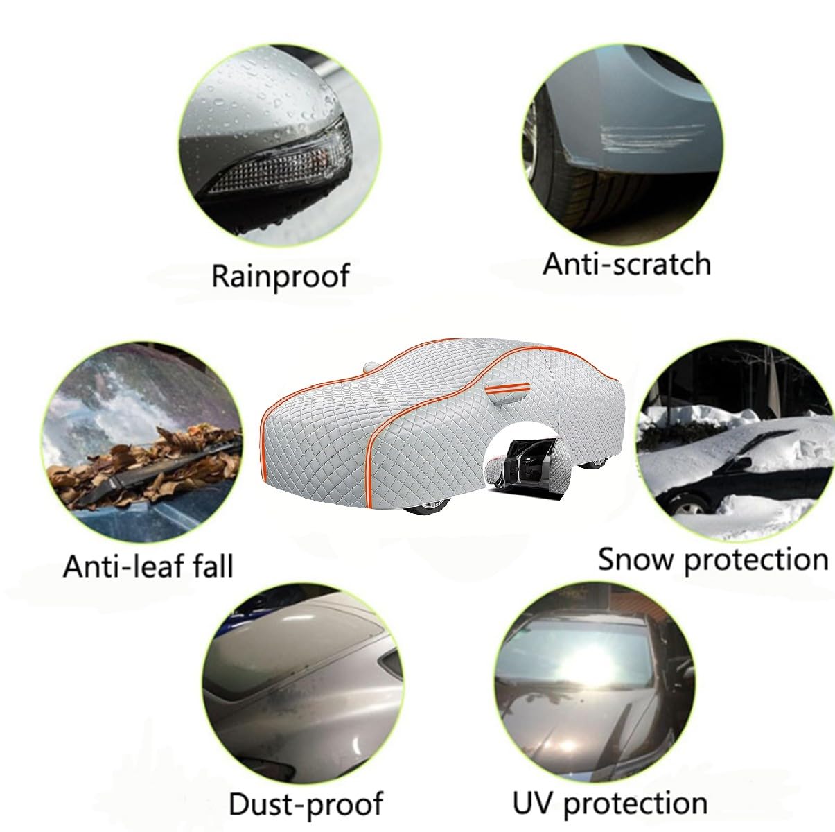 Bache Voiture Anti Grele pour Mercedes GLB 200d 2019-2023，Protection Automobile extérieure Polyvalente – résiste aux Conditions climatiques extrêmes et Offre Une Application variée.