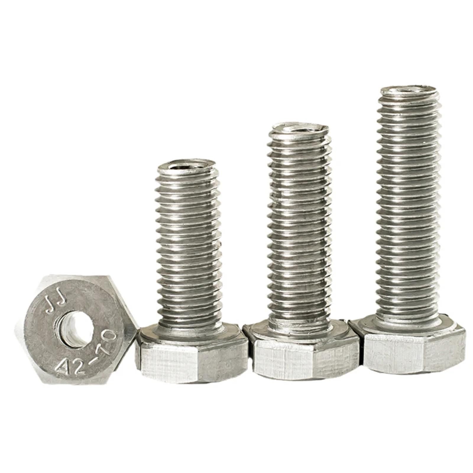 M4 M5 M6 M8 M10 M12 M14 M16 M20 304 Tornillo Hueco Hexagonal Exterior De Acero Inoxidable Tornillo Hueco Máquina De Máscara Tornillo De Agujero Pasante M6x30 5pcs