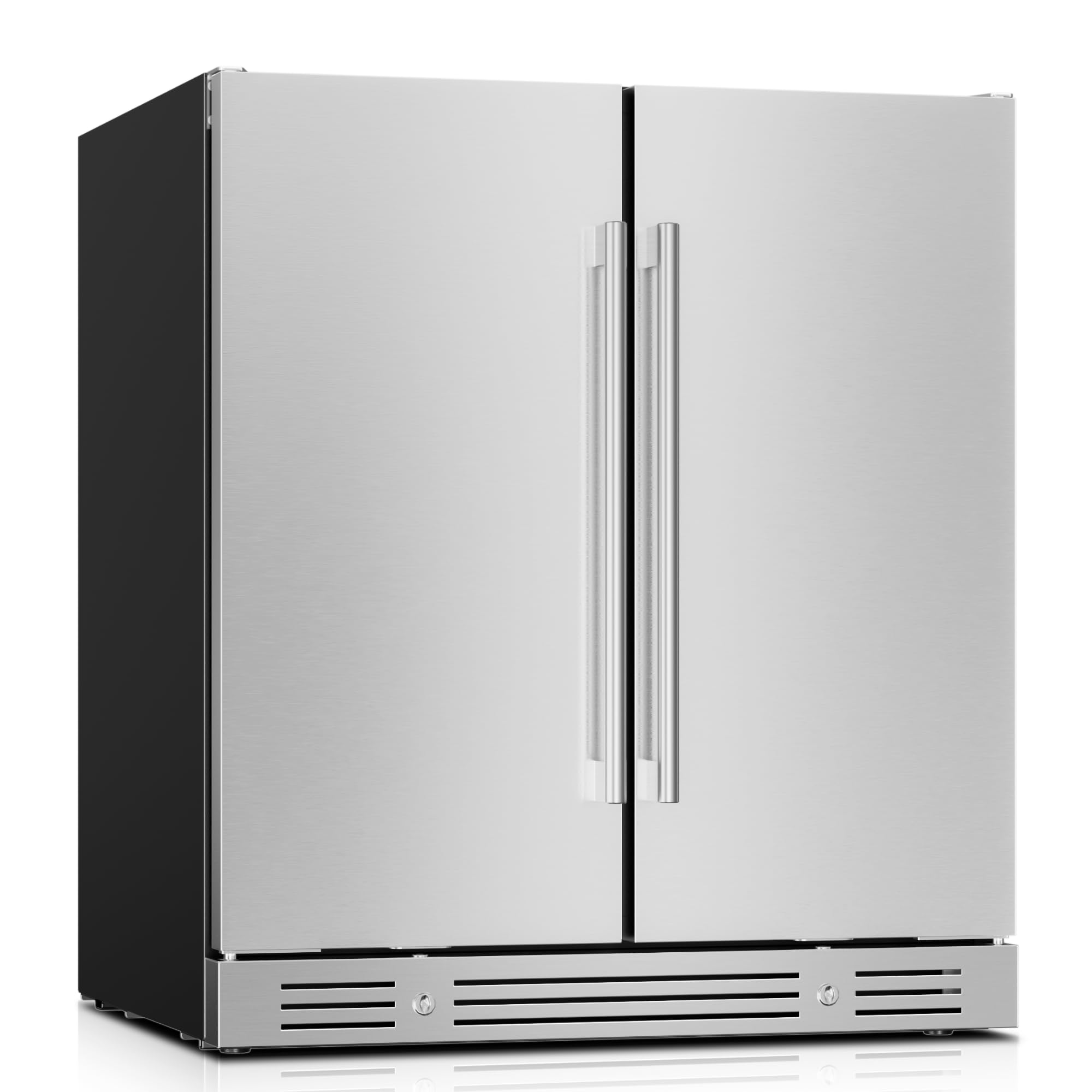 Yeego YG-BC-170A2EQ(B)-A 6 cu ft Wine Cooler Stainless Steel