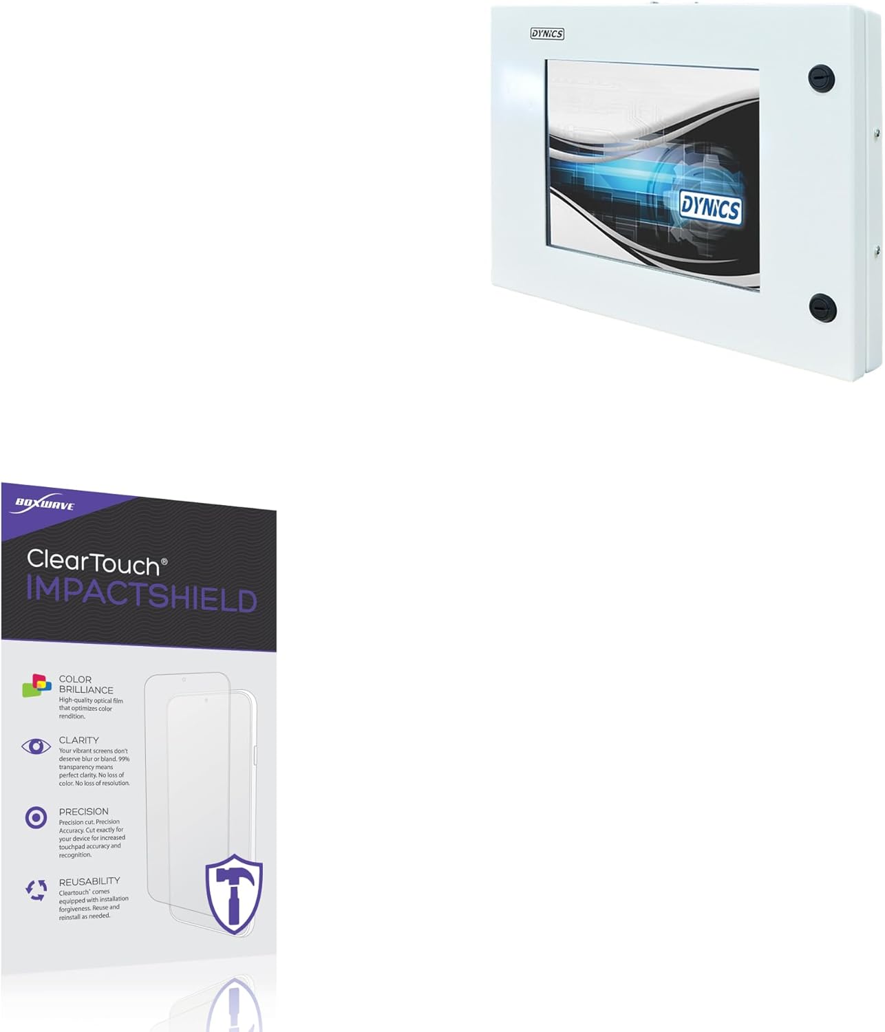 BoxWave Screen Protector Compatible With Dynics EXV (19in) - ClearTouch ImpactShield (2-Pack), Impenetrable Screen Protector Flexible Film