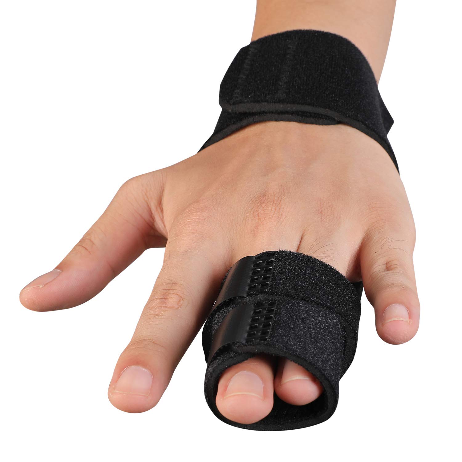 2 Finger Splint Trigger Finger Splint, Adjustable Two Finger Splint