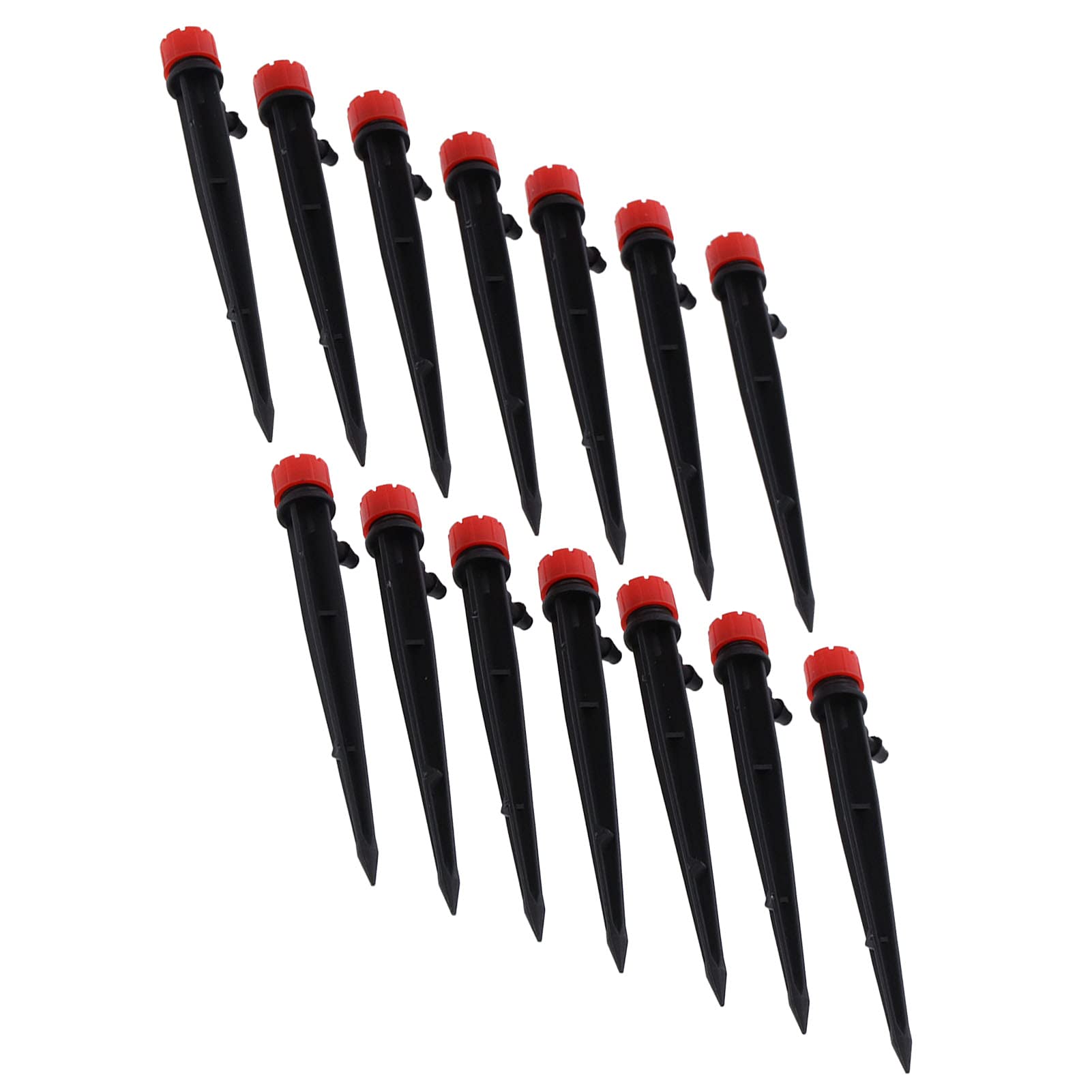 200PCS de riego por Goteo de Flujo de Agua con gotero de riego Ajustable de 8 Orificios de 360 ​​​​Grados para Manguera 4/7