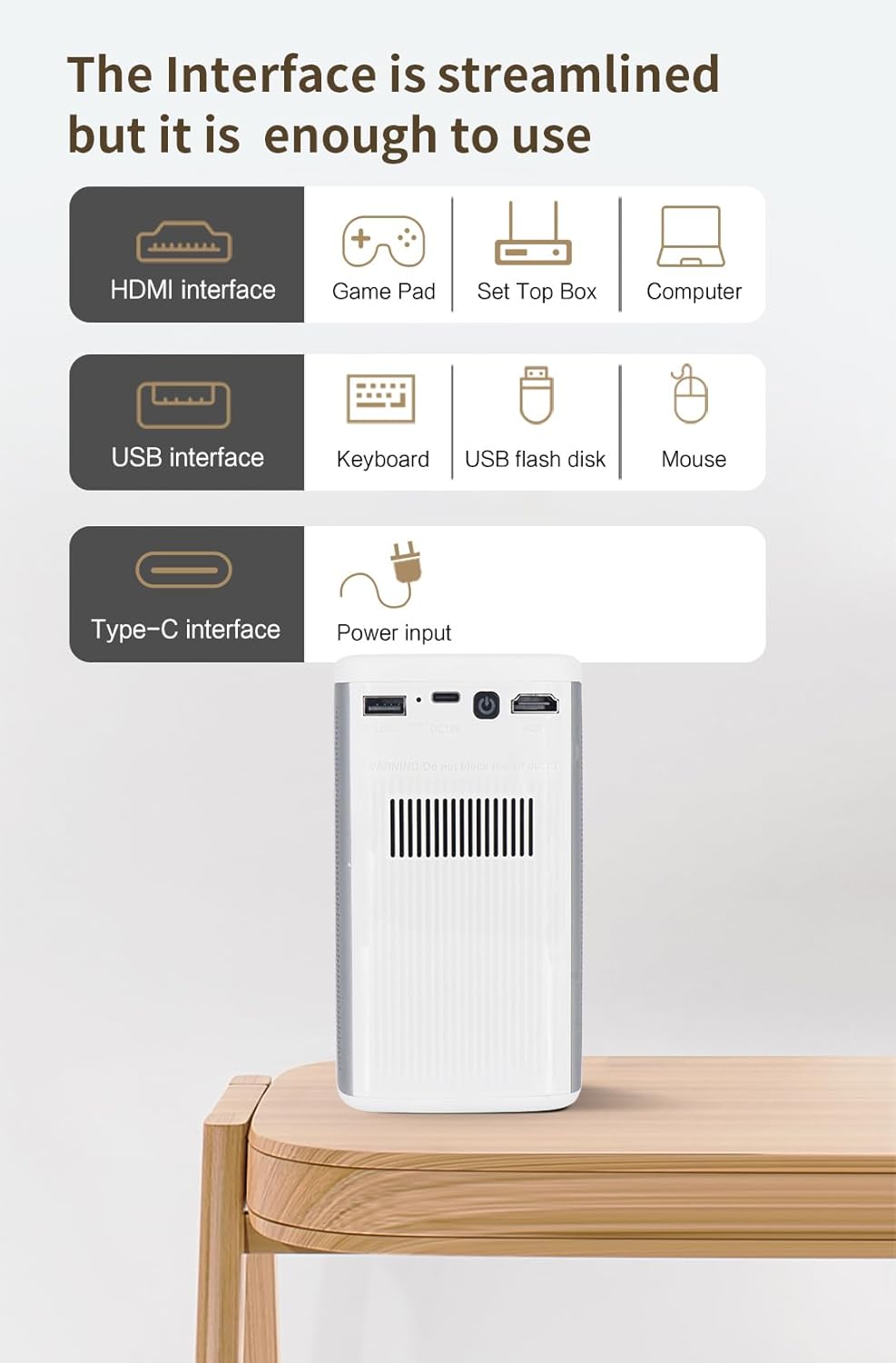 3D Belink MX7900 Pro Ultra HD Smart Video Projector