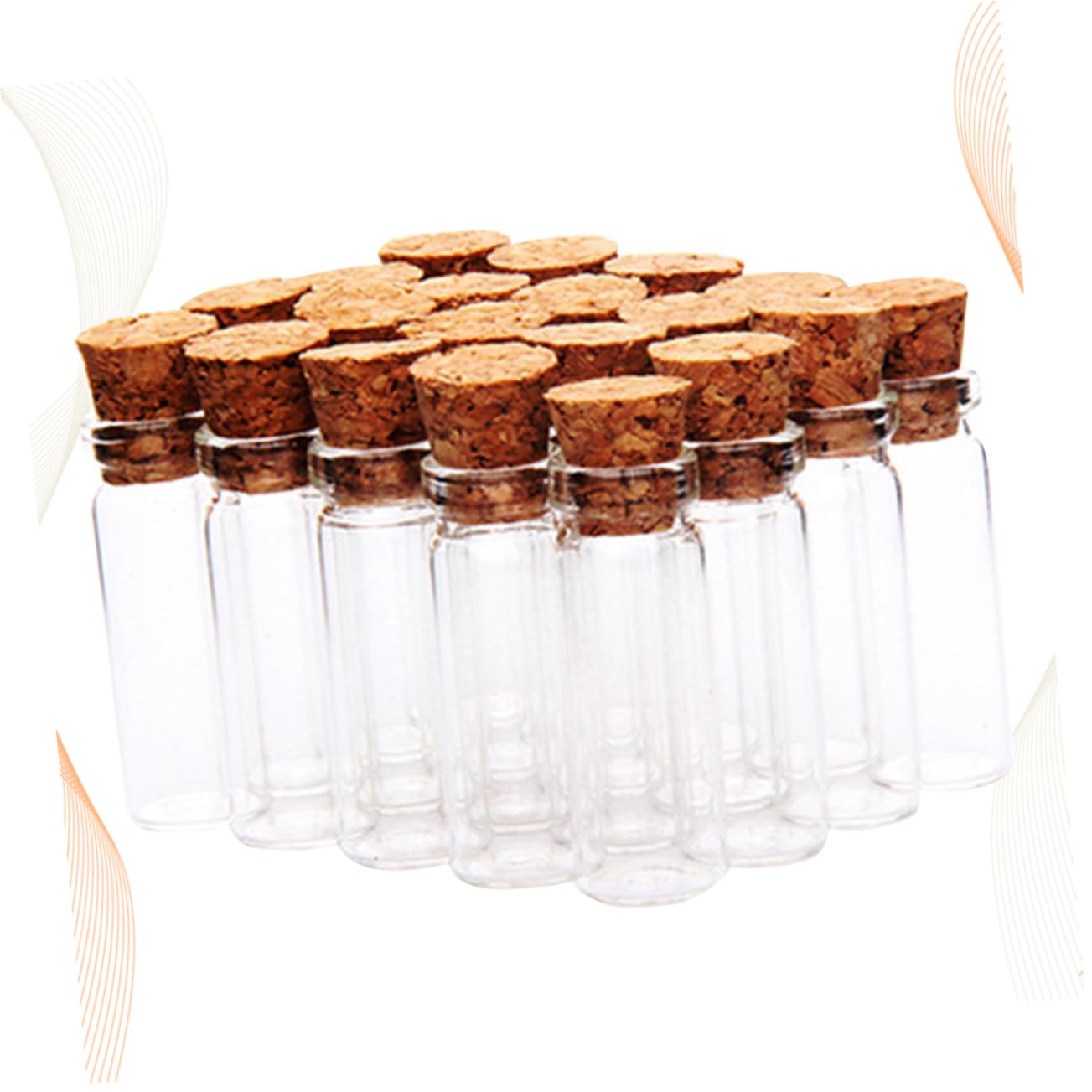 Kleiner Glasflaschen aus Glas mit Korken, 55ml, Auslaufsicher