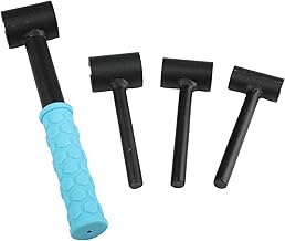LVYXON Juego de herramientas de ajuste de bisagra de puerta 4 en 1, kit profesional de llaves de metal para puertas flácidas desalineadas, reparación de gabinetes con mango extendido, color azul