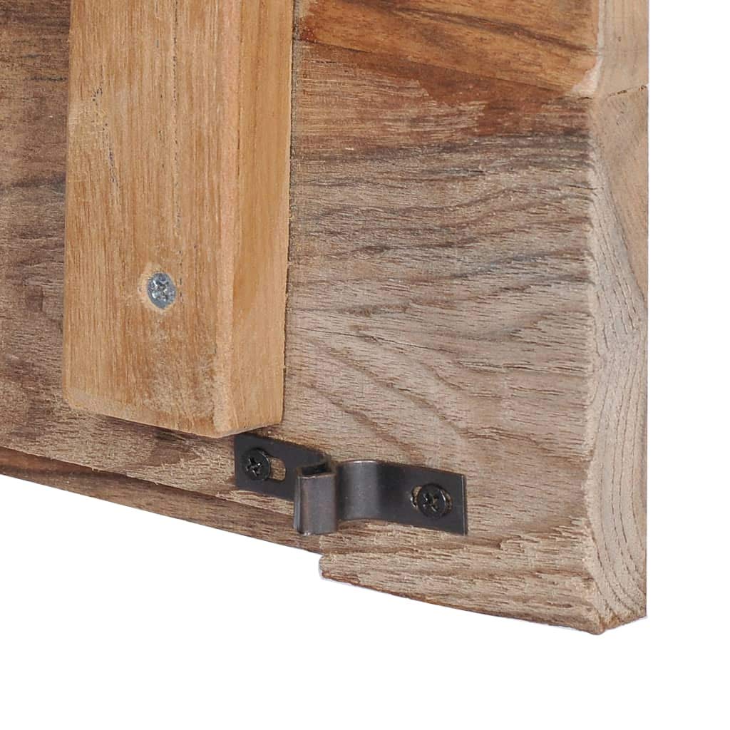 Kredens 80 × 30 × 60 cm z litego drewna tekowego, skrzynia drawers, komoda, szafka na korytarz, szafka na komody, szafka na pranie do sypialni
