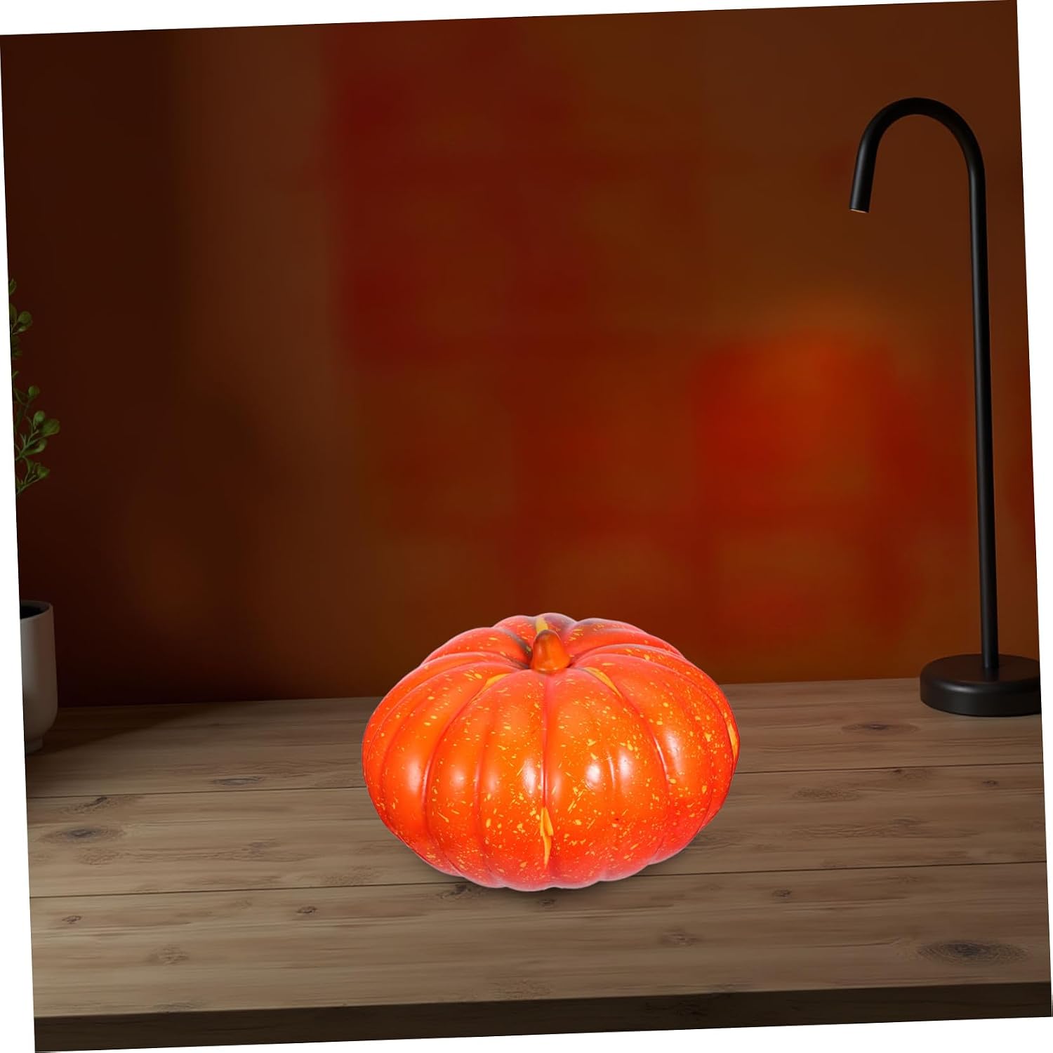 Artificial Orange Foam Pumpkins for Fall Decor Low Maintenance Simulation Pumpkin Ornaments Rustic Thanksgiving Halloween Table Centerpieces Versatile Indoor Outdoor Seasonal